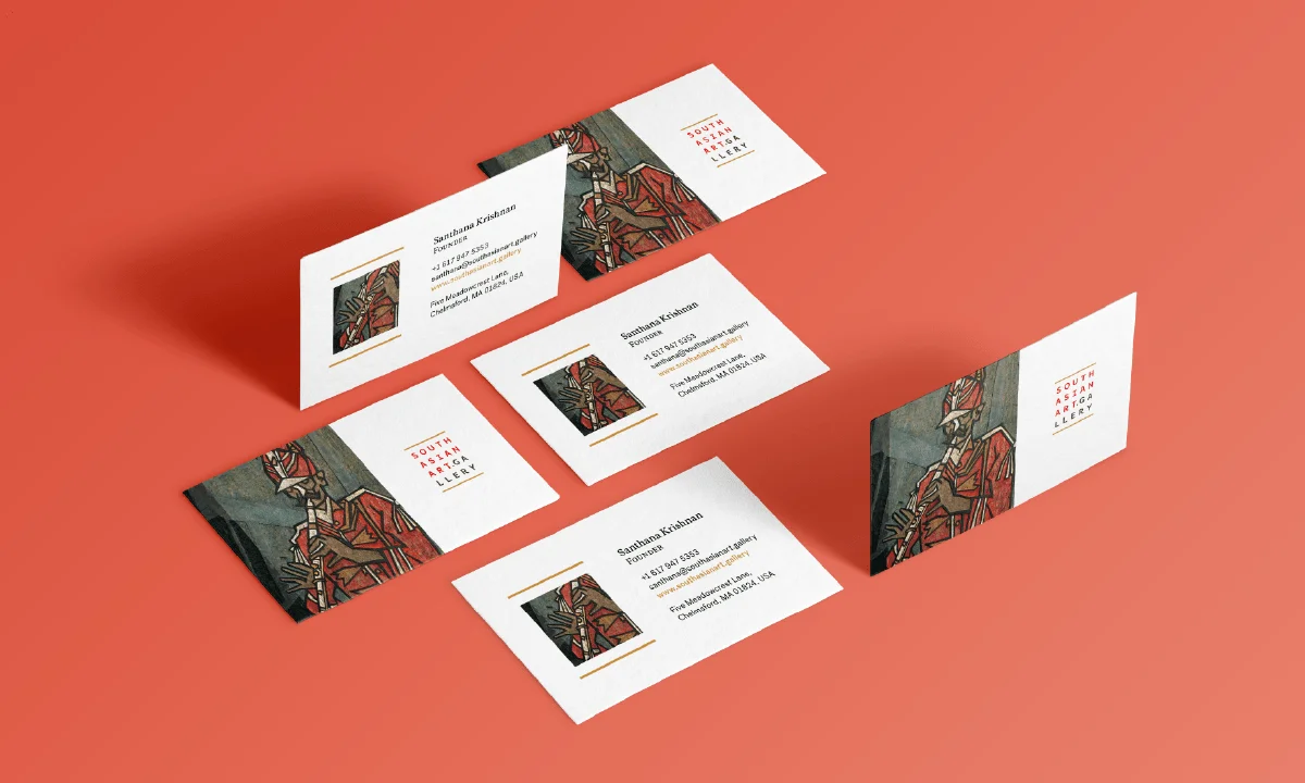 Voraco -  Brand development & communation design for South Asian Art Gallery Boston, USA. 
