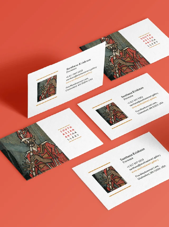 Voraco -  Brand development & communation design for South Asian Art Gallery Boston, USA.