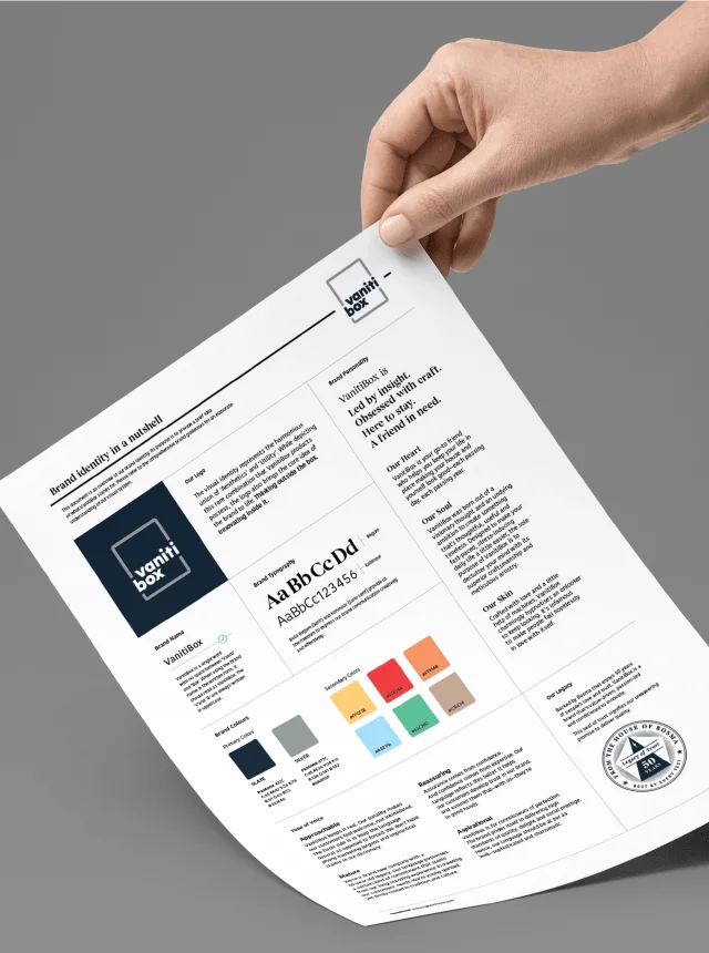 Voraco -  Brand development & communication design for Vaniti Box Gujarat, India.