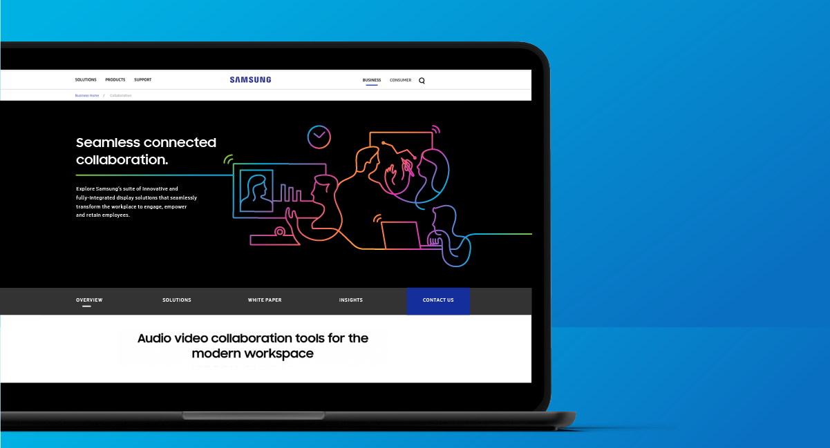 Online Display Marketing Campaign for Samsung Business | Voraco  